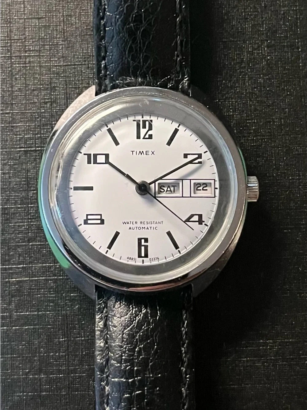 Vintage 1976 Timex Viscount Automatic Day-Date Men's Watch (Ref. 48851 03376)